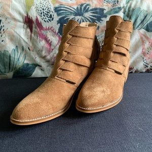 Tan Booties BRAND NEW